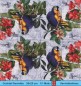 Preview: Papagei Ara mit Libelle und Blumen - 1 Cocktail Serviette
